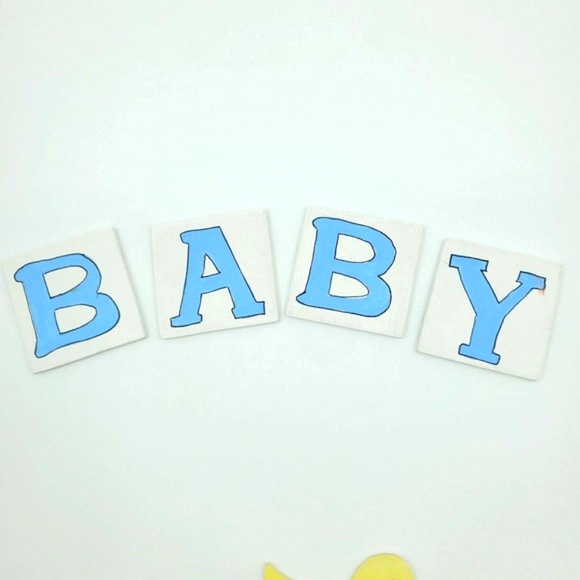 Handed Painted Craft Wooden Die Cutouts Baby, Nursery, Childhood - Picture 7 of 9